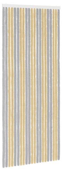 Záclona proti hmyzu Chenille Šedá a béžová 90 x 220 cm 100% PP