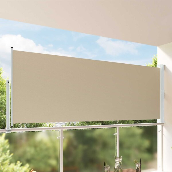Boční markýza 140 x 300 cm 100% polyester, železo, ocel