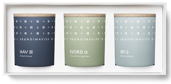Dárková sada mini svíček ESCAPE – 3 x 65 g