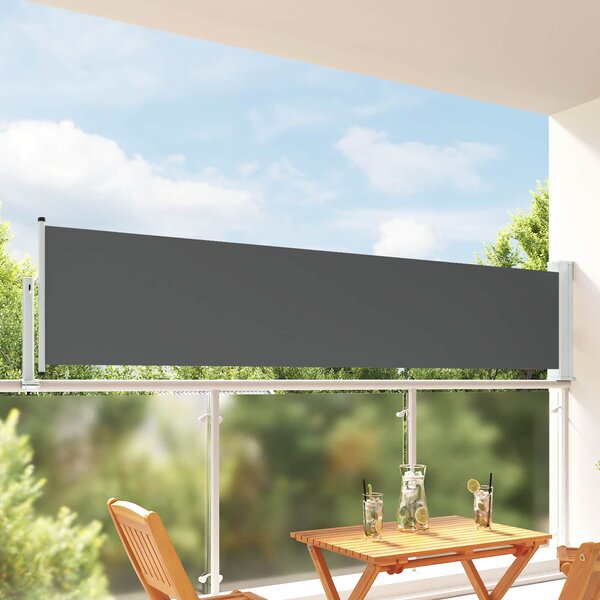 Boční markýza 80 x 300 cm 100% polyester, železo, ocel