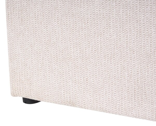 Postel s úložným prostorem NANTERRE Tkanina Světle béžová 140 x 200 cm