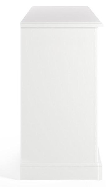 ŠIROKÁ KOMODA, borovice, bílá, 121/85/45 cm Livetastic - Šuplíkové komody, Online Only