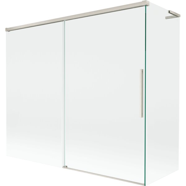 Mexen Rox, L posuvná 2-křídlová vanová zástěna 180 + 80 x 150 cm, 8mm čiré sklo, ocelový profil, 8C9L-180-080-97-00