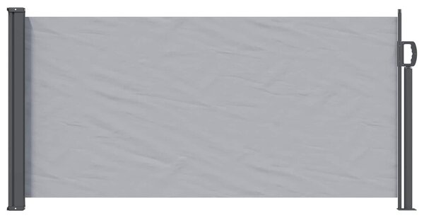 Výsuvná boční markýza 300 x 100 cm Polyester Obdélníkový Šedá