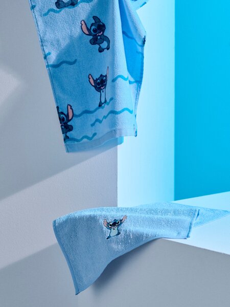 Sinsay - Bavlněné ručníky 2 ks Stitch - světle modrá
