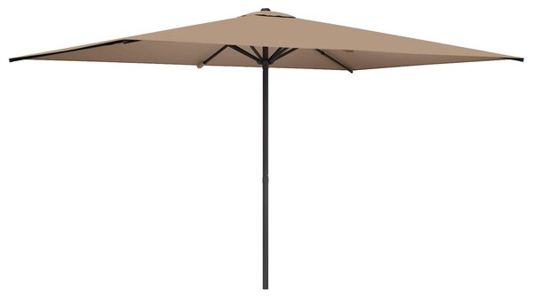 Zahradní slunečník 200 x 300 cm Polyester Obdélníkový Taupe