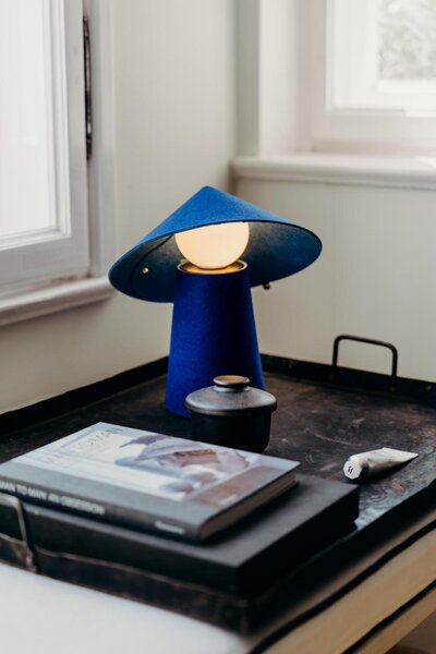 LEDVANCE stolní lampa Decor Flip Mobile 3,5 W 5 V stmívatelná modrá