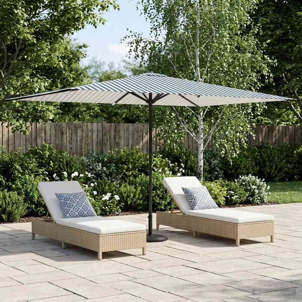 Zahradní slunečník 200 x 300 cm Polyester Obdélníkový