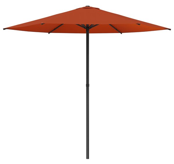 Zahradní slunečník 230 x 230 cm Polyester Obdélníkový Cihlová