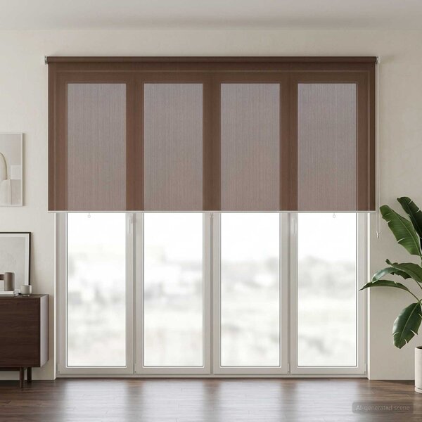 Venkovní roletová žaluzie 90 % blokování UV Taupe 350 x 140 cm