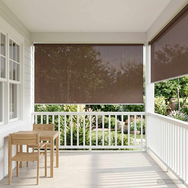 Venkovní roletová žaluzie 90 % blokování UV Taupe 350 x 230 cm