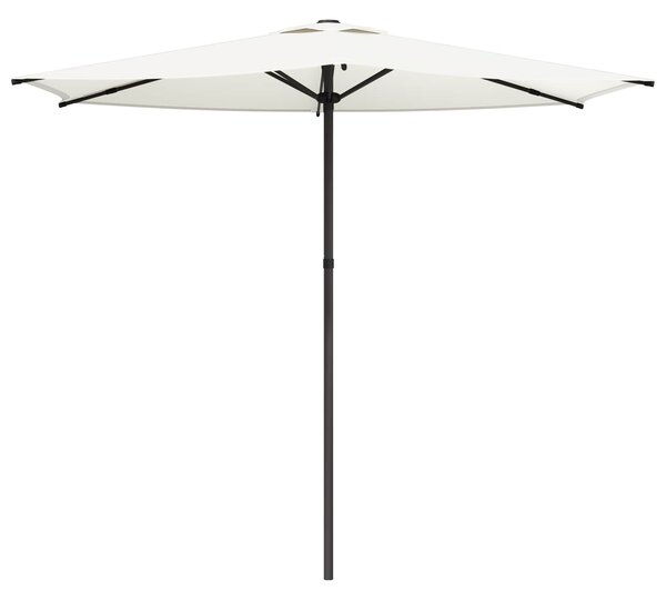 Zahradní slunečník 270 x 270 cm Polyester Obdélníkový Krémová
