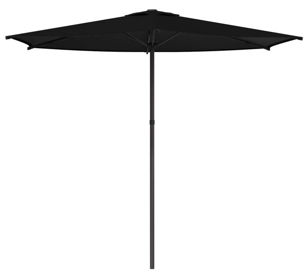 Zahradní slunečník 270 x 270 cm Polyester Obdélníkový Černá