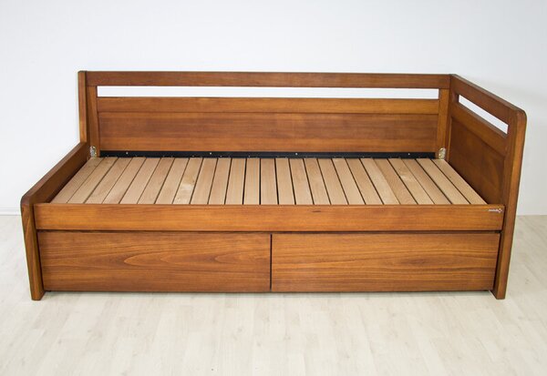 Postel SOFA DUO Buk 180x200 / 2x 90x200 - Rozkládací dřevěná postel z masivu