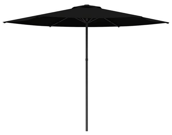Zahradní slunečník 300 x 300 cm Polyester Obdélníkový Černá
