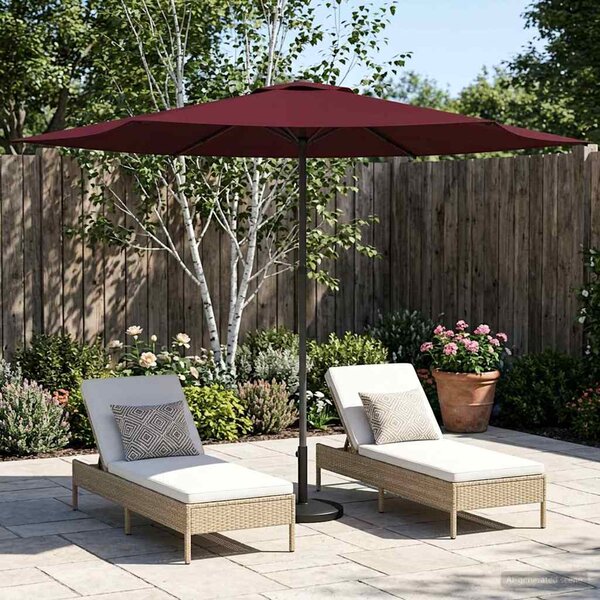 Zahradní slunečník 300 x 300 cm Polyester Obdélníkový