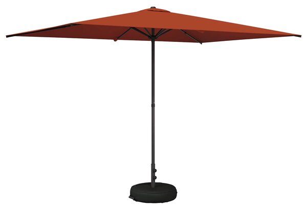 Zahradní slunečník s podstavcem 200 x 300 cm Polyester