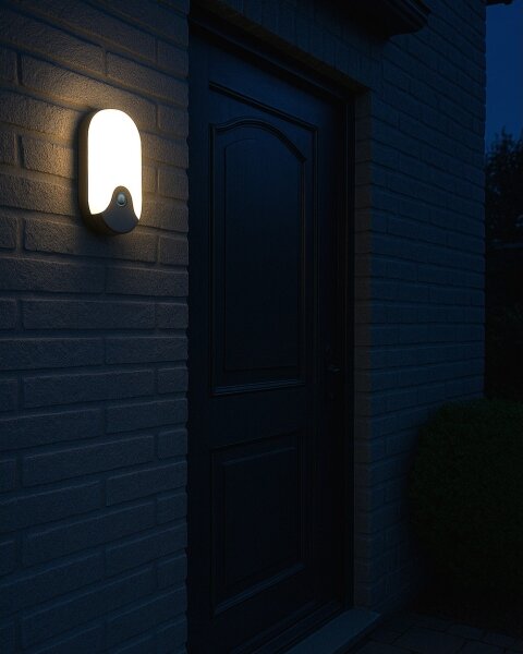 LED Venkovní nástěnné svítidlo se senzorem pohybu LED/18W/230V IP44 antracit