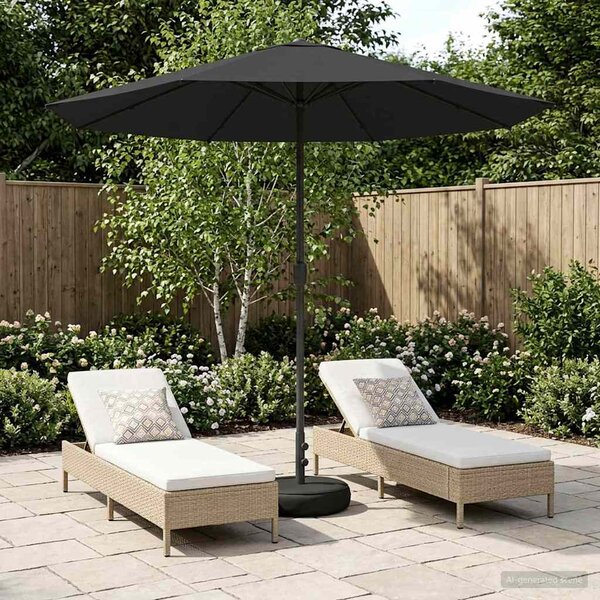 Zahradní slunečník s podstavcem 230 x 230 cm Polyester