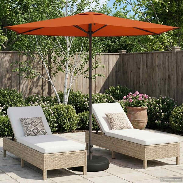 Zahradní slunečník s podstavcem 270 x 270 cm Polyester
