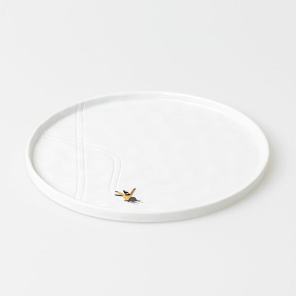Porcelánový talíř Sledging 22 cm