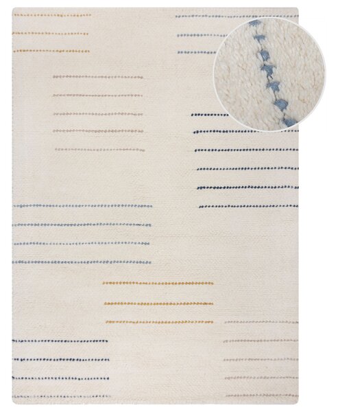 Flair Rugs, Kusový koberec Dottie Geometric Blue/Multi, 200x290, bílá, ložnice