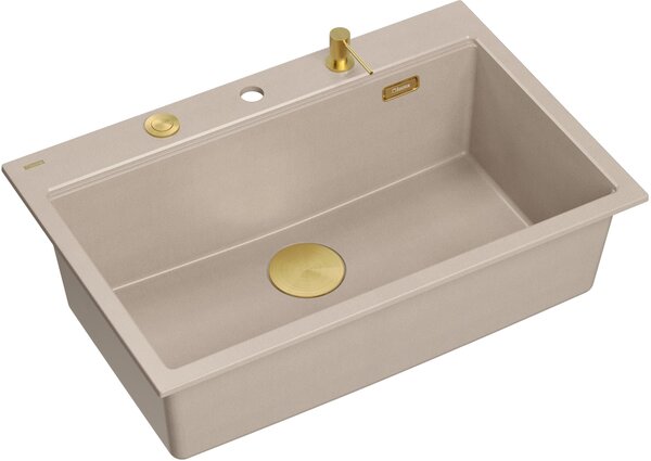 Quadron Marc dřez graniteq 76x50 cm béžová HQM7650U2_PVDG1