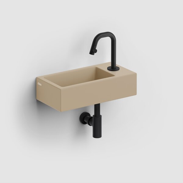 Clou Flush umyvadlo 36x18 cm obdélníkový klasický-na pult hnědá/béžová matný CL/03.34030