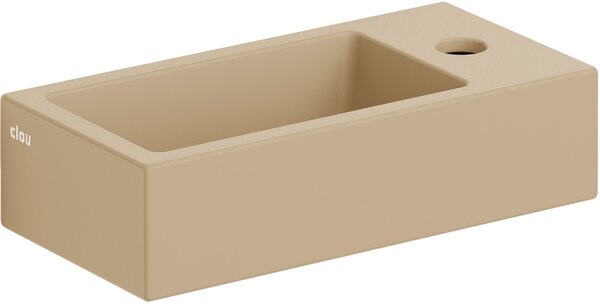 Clou Flush umyvadlo 36x18 cm obdélníkový klasický-na pult hnědá/béžová matný CL/03.34030