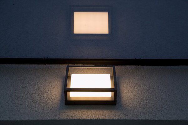 Trio 677860142 LED venkovní stropní svítidlo Witham 1x14W | 1550lm | 2300K+3000K+4000K | IP54 - nastavitelná teplota světla, DIP Switch, antracit