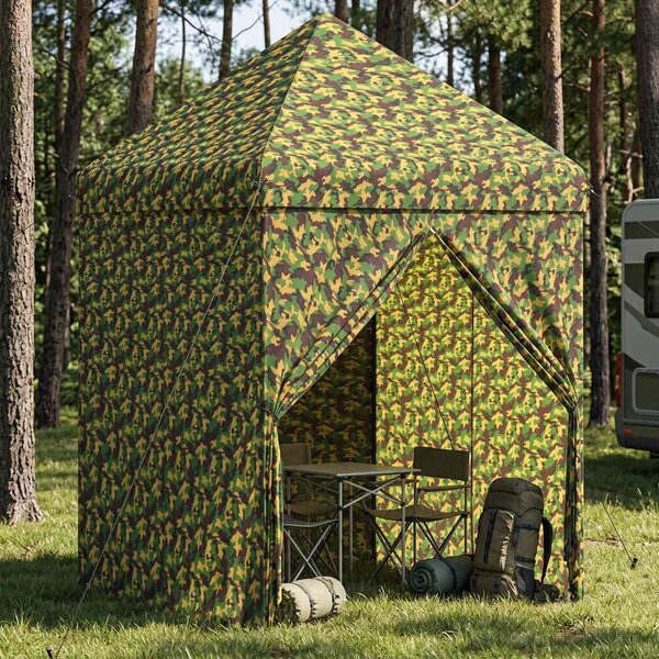 Baldachýn stan se 4 bočními stěnami 2 x 2 m Armádní kamufláž