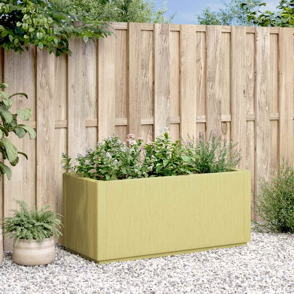 Zahradní květinový box Zelená 80 x 36 x 35 cm PP