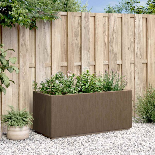 Zahradní květinový box Hnědá 80 x 36 x 35 cm PP