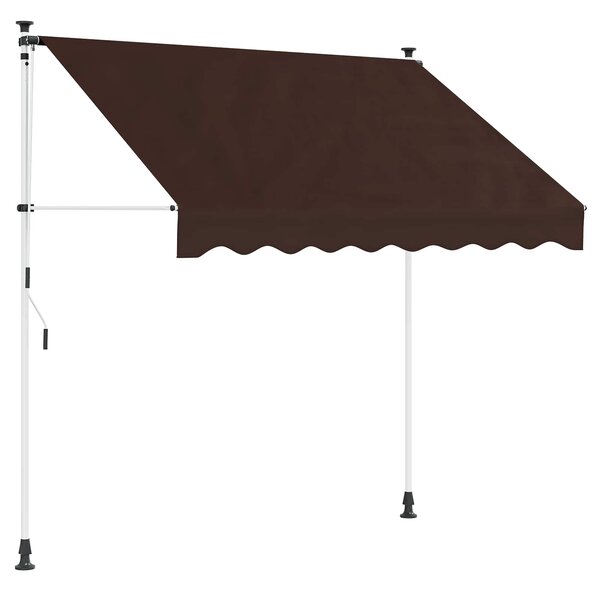 Manuální zatahovací markýza Hnědá 150 cm