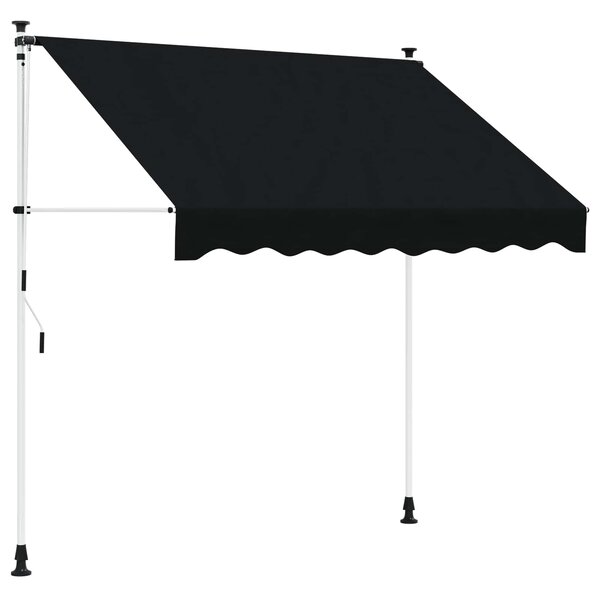 Manuální zatahovací markýza Černá 100 cm