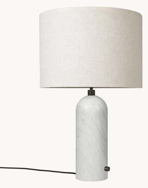 Velká stmívatelná stolní lampa's mramorovou podstavou Gravity, v různých velikostech
