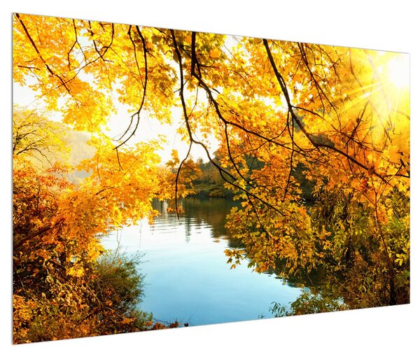 Podzimní obraz stromu (120x80 cm)