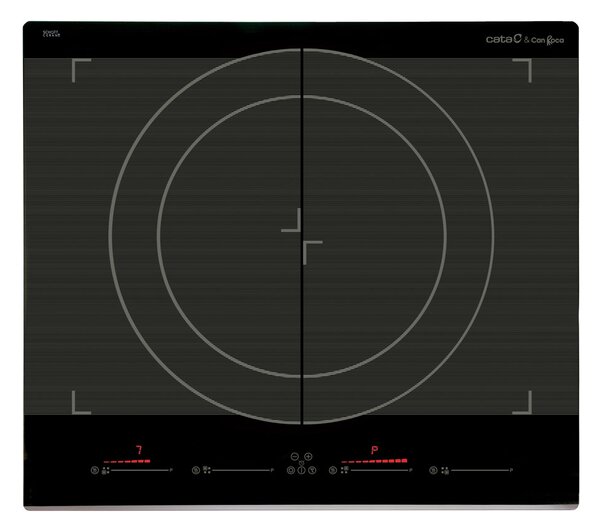 Indukční deska CATA GIGA 600 BK 60 cm 4 zóny gigazóna 40 cm