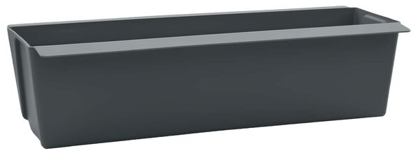 Květinové bedny pro euro palety 24 pcs Šedá 36 x 13,5 x 9,5 cm