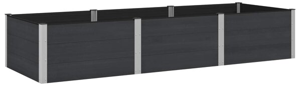 Zahradní vyvýšený záhon Černá 300 x 100 x 54 cm