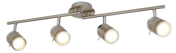 Searchlight 6604SS SAMSON stropní svítidlo GU10 4x4W 1400 lm IP44