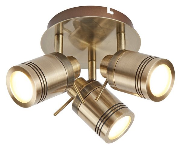 Searchlight 6603AB SAMSON stropní svítidlo GU10 3x4W 1050 lm IP44