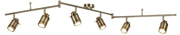 Searchlight 6606AB SAMSON stropní svítidlo GU10 6x4W 2100 lm IP44