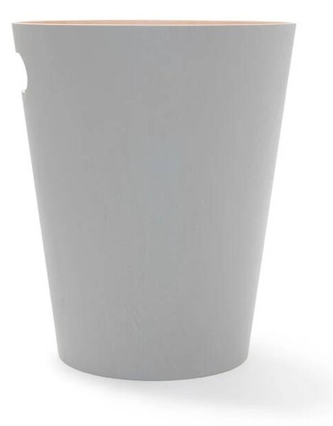 Odpadkový koš WOODROW 28 cm sv.šedý/přírodní UMBRA VÝPRODEJ