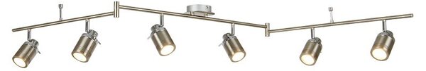 Searchlight 6606SS SAMSON stropní svítidlo GU10 6x4W 2100 lm IP44