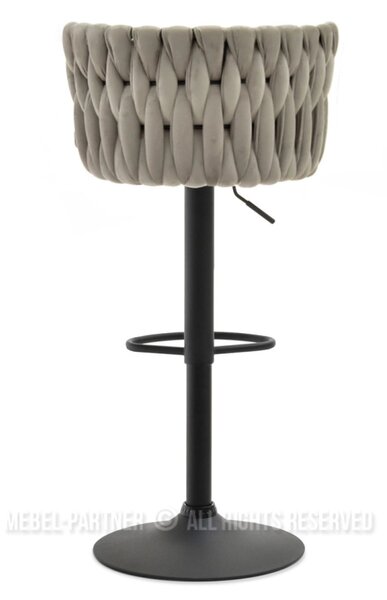 Designová barová židle KRISMAR - béžová / černá