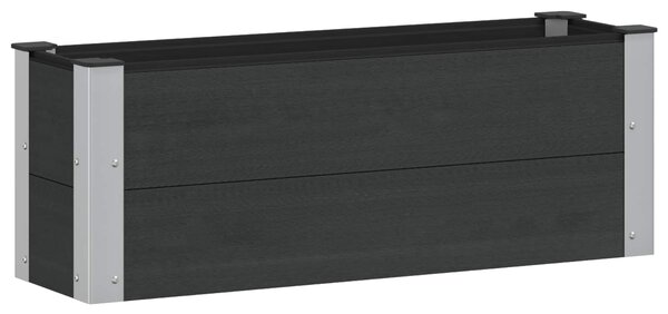 Zahradní vyvýšený záhon Černá 100 x 30 x 36 cm