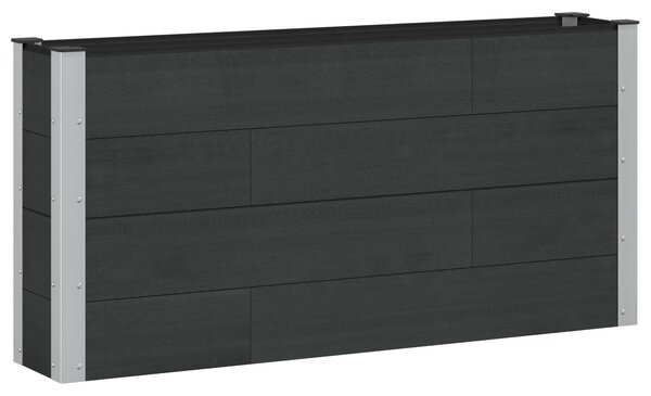 Zahradní vyvýšený záhon Černá 150 x 30 x 72 cm