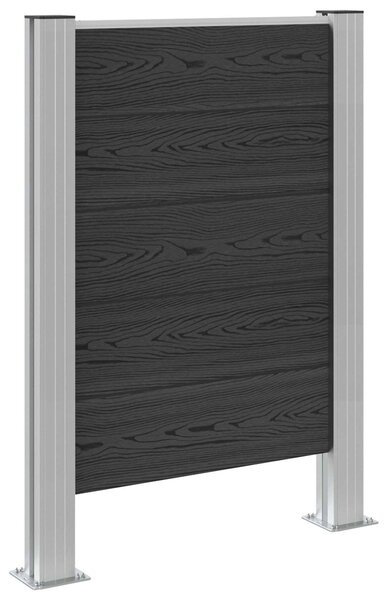 Plot pro popelnice Šedá 85 x 12 x 115 cm Hliník a WPC