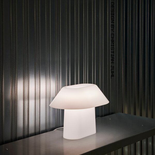 HAY Stolní lampa Drome, White Opal
